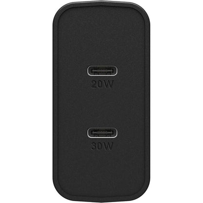 OtterBox Wall Charger 50W 2 Port 1x USB-C PD 20W 1x USB-C PD 30W - Black - product image 2 of 5