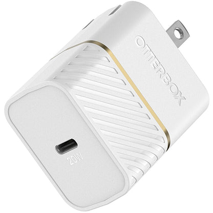 Otterbox OtterBox Wall Charger 1 Port 20W USB-C Fast Charge Rugged - White (SKU: 53755)