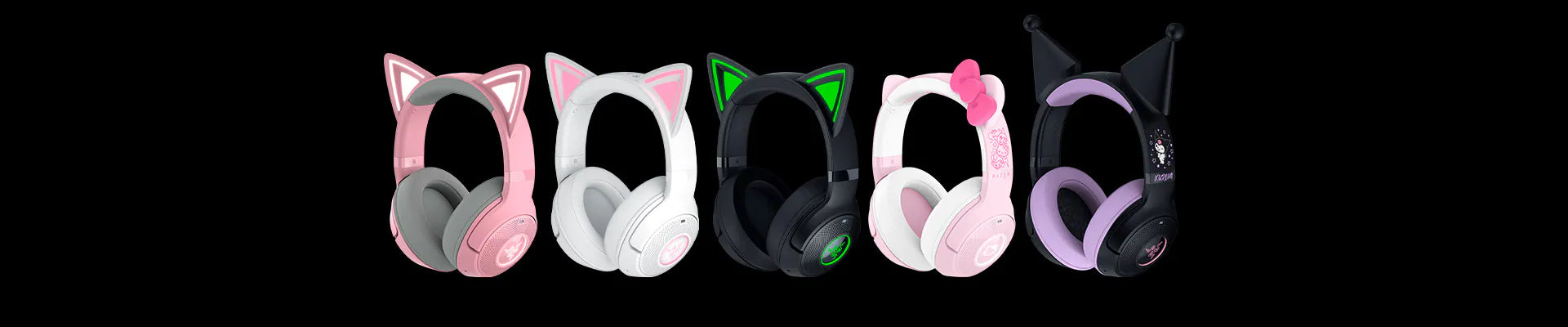 Razer Gaming Headset Kraken Kitty V2 Bluetooth Chroma RGB with Boom Mic Dual Mic Noise Cancelling Quartz - product image 3 of 5