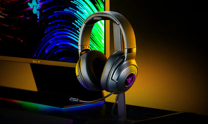 Razer Gaming Headset Wired Kraken V3 X with Boom Hyperclear Cardioid Mic 7.1 Chroma RGB USB - Black - product image 1 of 5