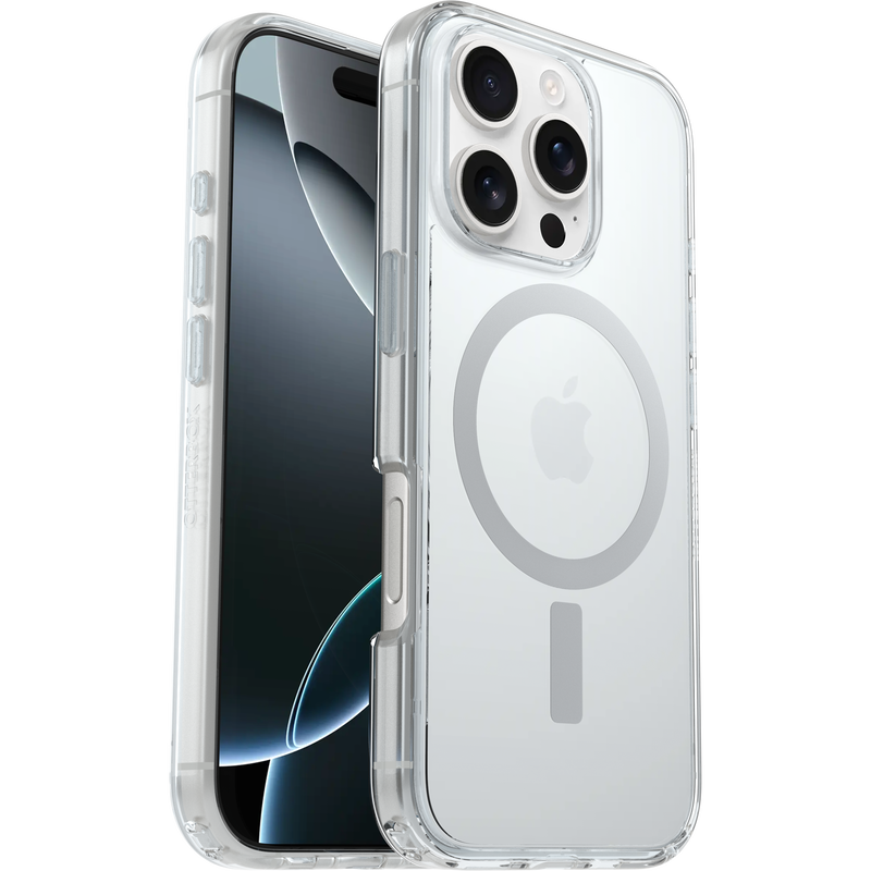 OtterBox iPhone 16 Pro Symmetry Case MagSafe - Clear Stardust 3.0 - product image 1 of 5