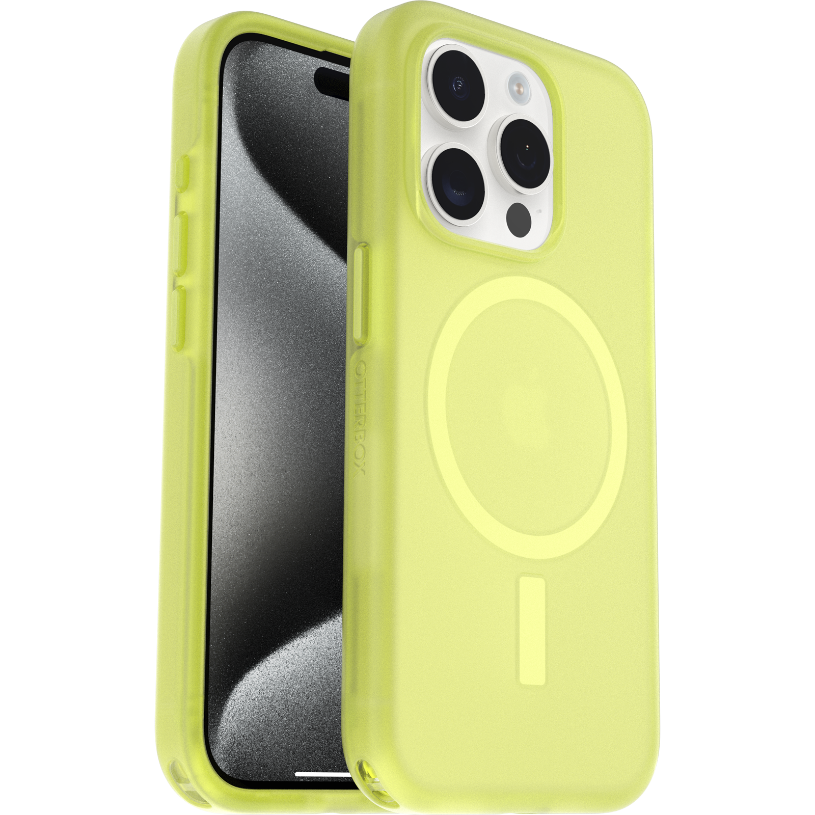 Otterbox OtterBox iPhone 15 Pro Symmetry Case Soft Touch - Lemon Pucker (SKU: 52980) – Image 2